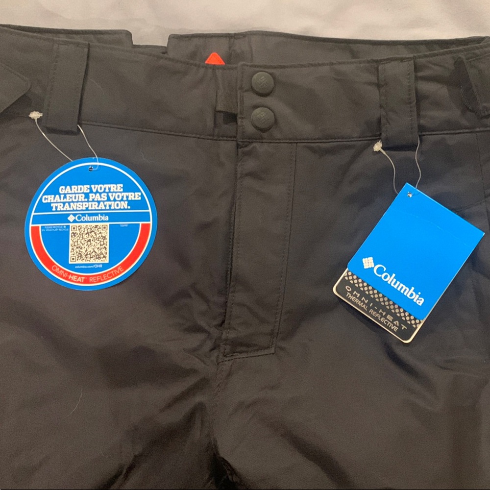 Columbia Ski Black Omni-Heat Pants Large Brand New